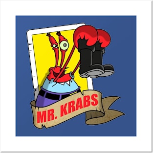 mr krabs Posters and Art